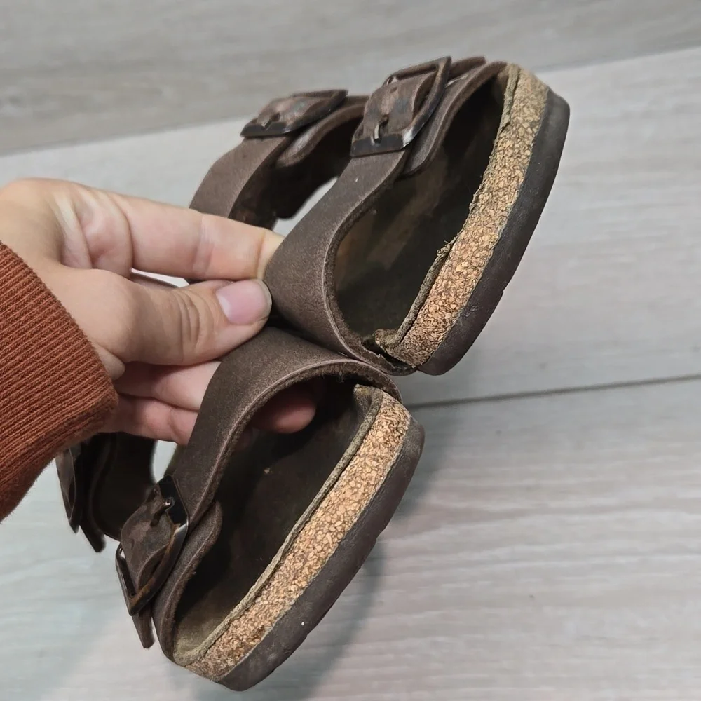Birkenstock Milano Kids Ankle Sandals Flats shoes sz L12